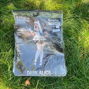 California Costumes Dark Alice Outfit with Black and White Accents